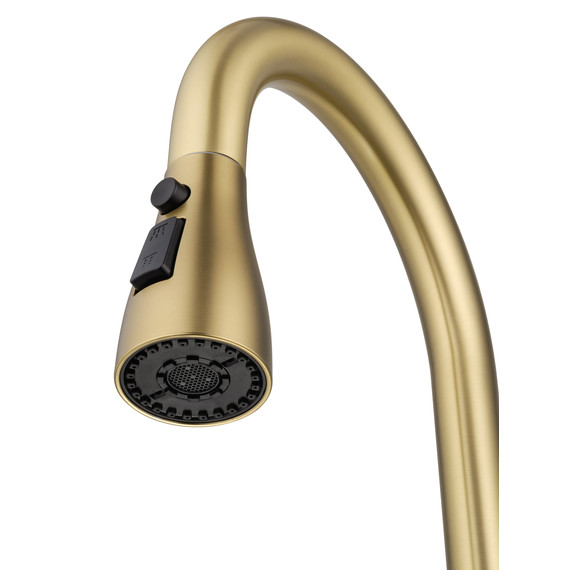 Смесители для кухни Wonzon & Woghand WW-121E201B-BG, золото фото 4