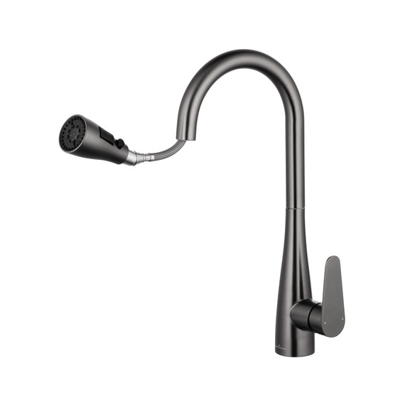 Смесители для кухни Wonzon & Woghand WW-121E201B-BGG, тёмный графит фото 2