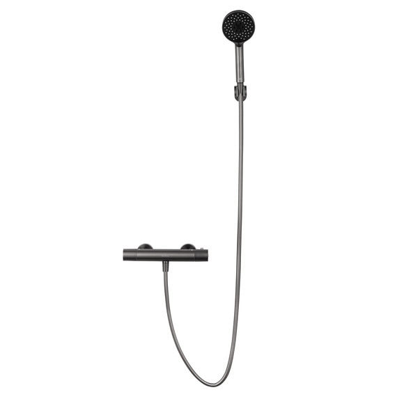 Смесители для душа с термостатом Wonzon & Woghand Inn WW-B2029-A-BGG, тёмный графит фото 2