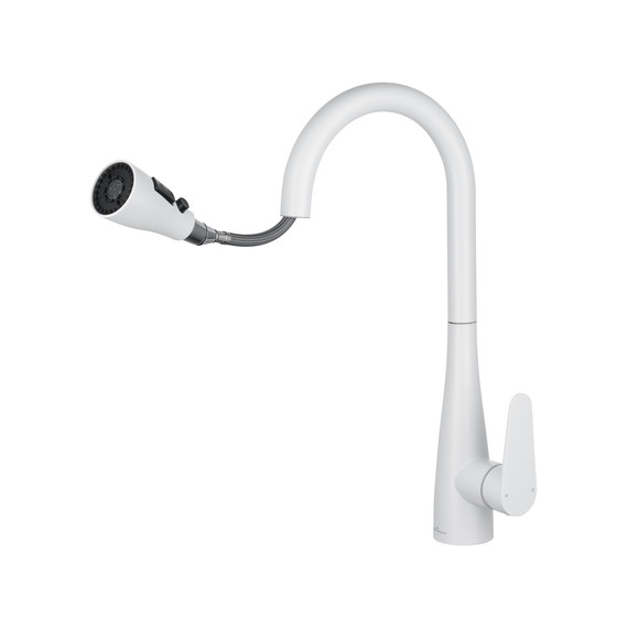 Смесители для кухни Wonzon & Woghand WW-121E201B-MW, белый фото 3