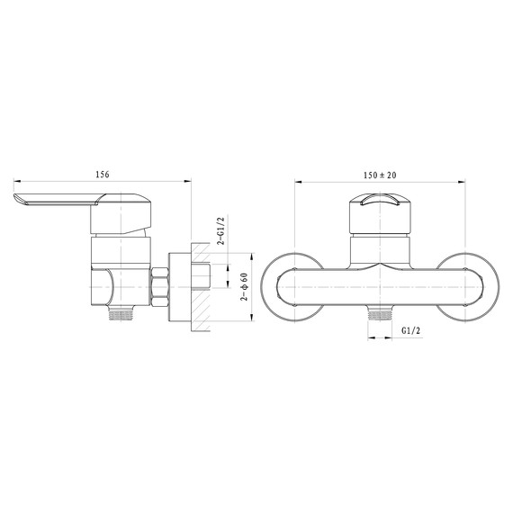 Смесители для душа Wonzon & Woghand Baroque WW-194101-CR фото 6