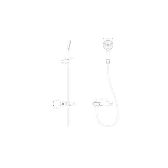 Смесители для душа Wonzon & Woghand Muse WW-A30902-MB, чёрный фото 7