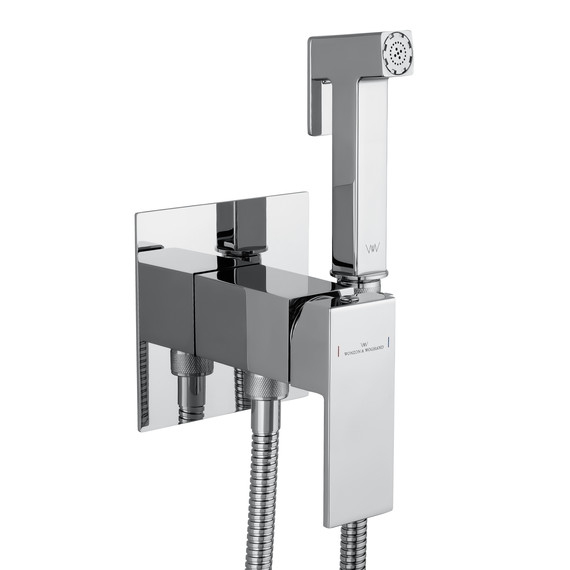 набор для гигиенического душа Wonzon & Woghand Cube WW-88829016-CR (со скрытой частью) фото 4