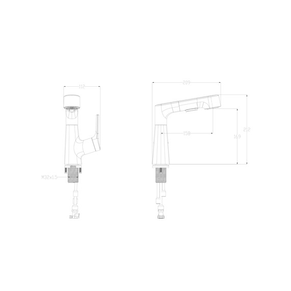 Смесители для раковины Wonzon & Woghand WW-121B108-MW, белый фото 7