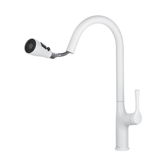 Смесители для кухни Wonzon & Woghand WW-AE54123-MW, белый фото 2