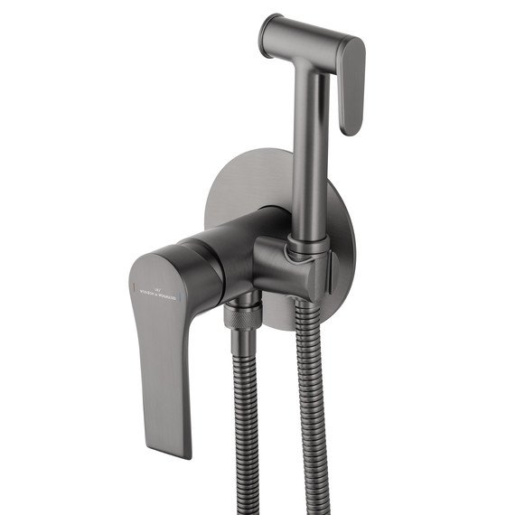 набор для гигиенического душа Wonzon & Woghand Brilliant WW-88829079-BGM (со скрытой частью) тёмный графит фото 3