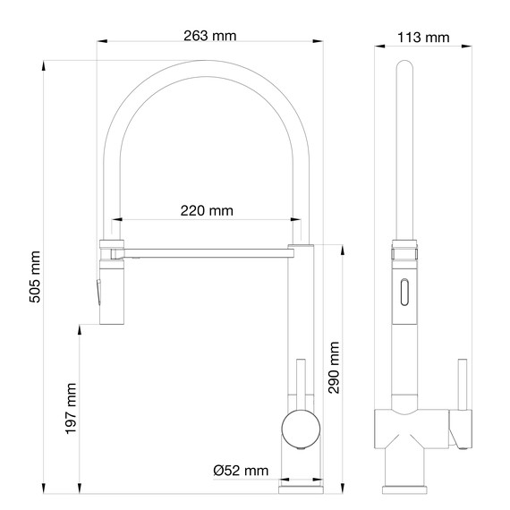 Смесители для кухни Wonzon & Woghand WW-88438003-BN, никель фото 7