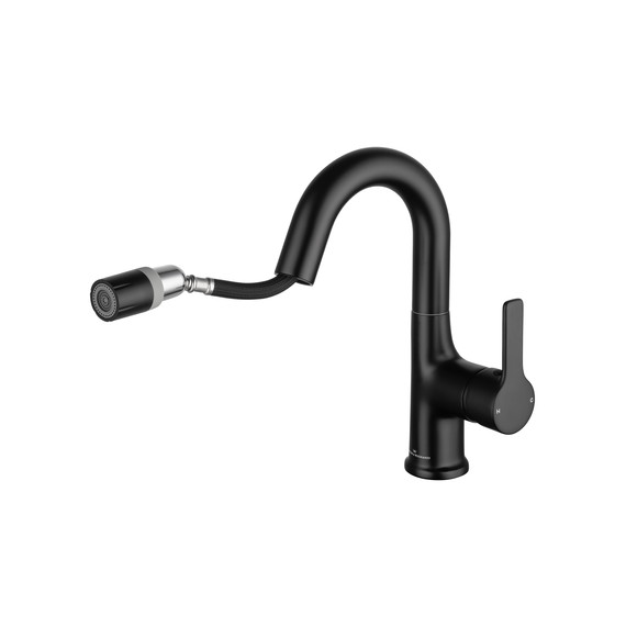 Смесители для раковины Wonzon & Woghand WW-FE01L212-MB, чёрный фото 2