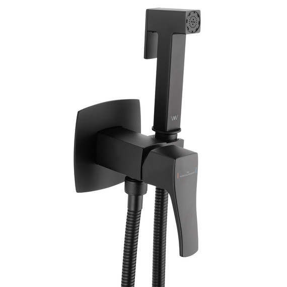 набор для гигиенического душа Wonzon & Woghand Flex WW-88829072-MB (со скрытой частью) чёрный фото 4