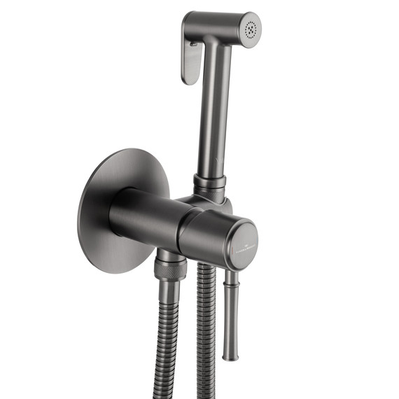 набор для гигиенического душа Wonzon & Woghand Tor WW-88829073-BGM (со скрытой частью) тёмный графит фото 4