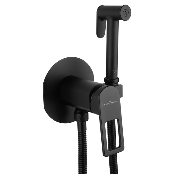 набор для гигиенического душа Wonzon & Woghand Frame WW-88829010-MB (со скрытой частью) чёрный фото 4