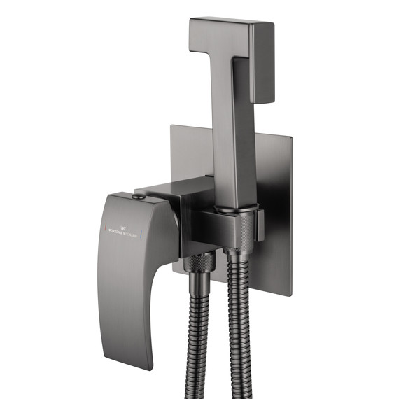 набор для гигиенического душа Wonzon & Woghand Fit WW-88829009-BGM (со скрытой частью) тёмный графит фото 3