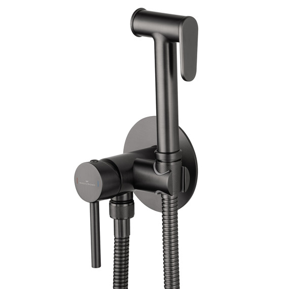 набор для гигиенического душа Wonzon & Woghand Stick WW-88829902-BGM (со скрытой частью) тёмный графит фото 3