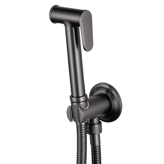 набор для гигиенического душа Wonzon & Woghand Steam WW-88849008-BGM (со скрытой частью) тёмный графит фото 4