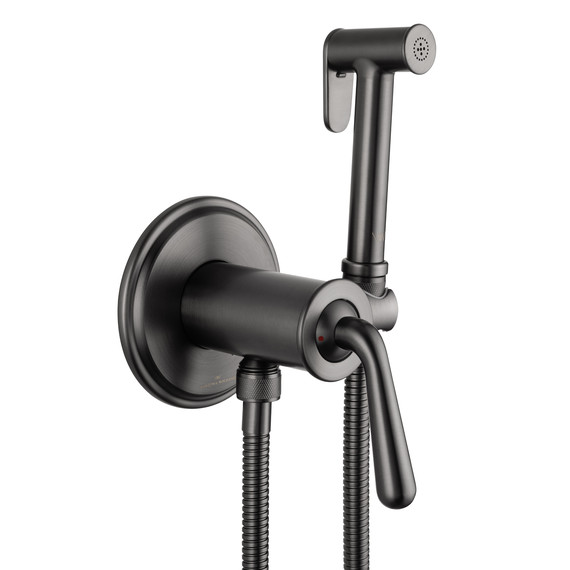 набор для гигиенического душа Wonzon & Woghand Steam WW-88829008-BGM (со скрытой частью) тёмный графит фото 4