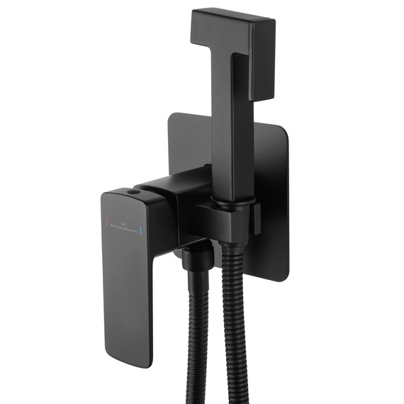 набор для гигиенического душа Wonzon & Woghand Edge WW-88829003-MB (со скрытой частью) чёрный фото 4