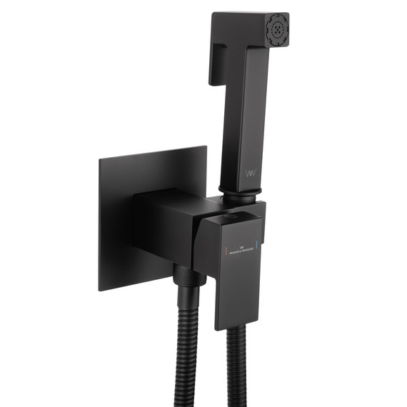 набор для гигиенического душа Wonzon & Woghand WW-88829903-MB (со скрытой частью) чёрный фото 4