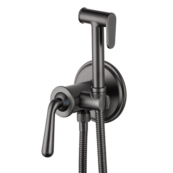 набор для гигиенического душа Wonzon & Woghand Steam WW-88829008-BGM (со скрытой частью) тёмный графит фото 3