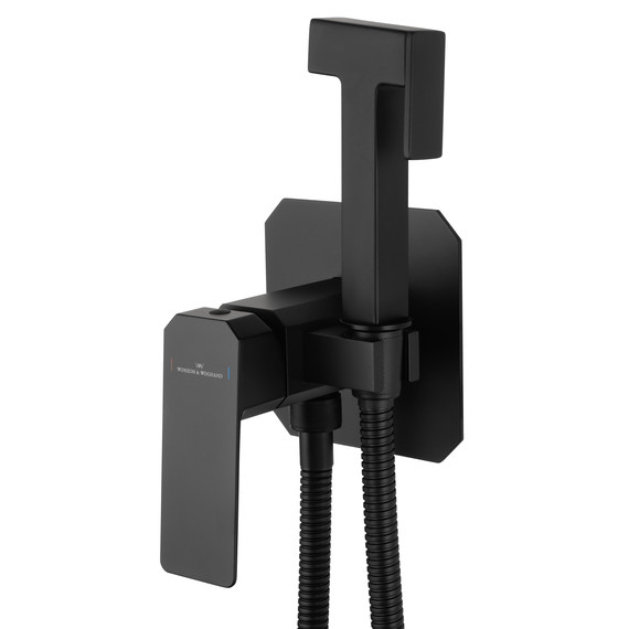 набор для гигиенического душа Wonzon & Woghand Diamond WW-88829011-MB (со скрытой частью) чёрный фото 4