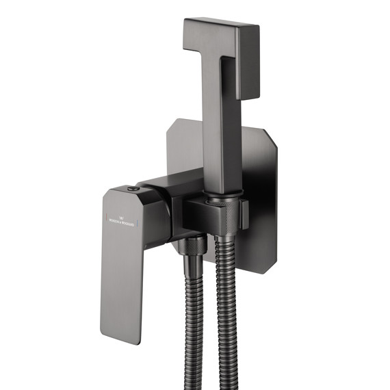 набор для гигиенического душа Wonzon & Woghand Diamond WW-88829011-BGM (со скрытой частью) тёмный графит фото 3