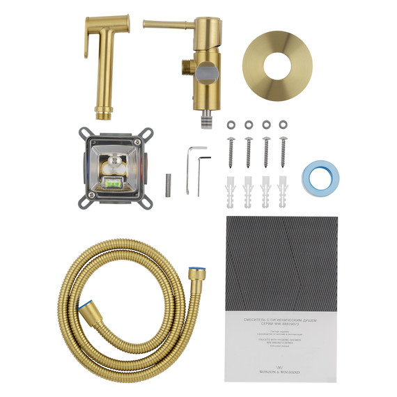 набор для гигиенического душа Wonzon & Woghand Tor WW-88829073-BG (со скрытой частью) золото фото 5