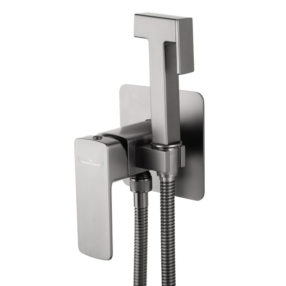 набор для гигиенического душа Wonzon & Woghand Edge WW-88829003-BGM (со скрытой частью) тёмный графит фото 4