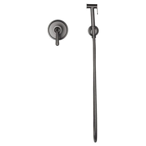 набор для гигиенического душа Wonzon & Woghand Steam WW-88849008-BGM (со скрытой частью) тёмный графит фото 2