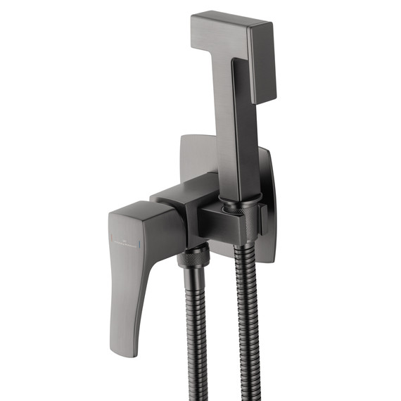 набор для гигиенического душа Wonzon & Woghand Flex WW-88829072-BGM (со скрытой частью) тёмный графит фото 3