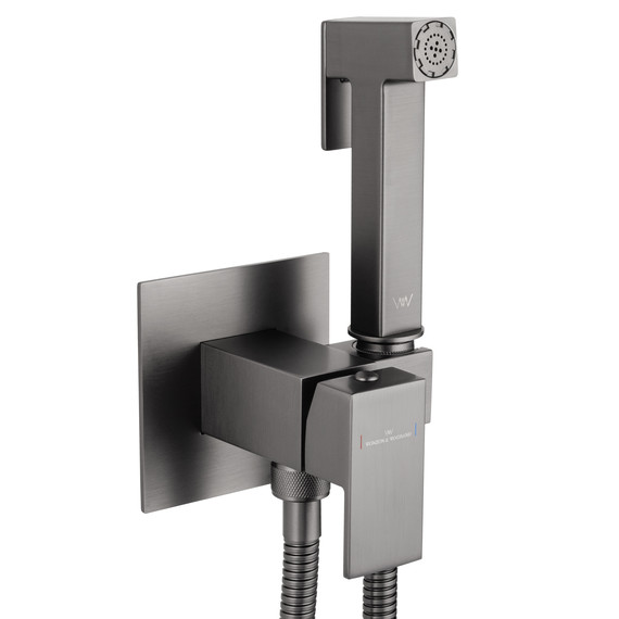 набор для гигиенического душа Wonzon & Woghand WW-88829903-BGM (со скрытой частью) тёмный графит фото 4