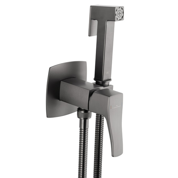 набор для гигиенического душа Wonzon & Woghand Flex WW-88829072-BGM (со скрытой частью) тёмный графит фото 4