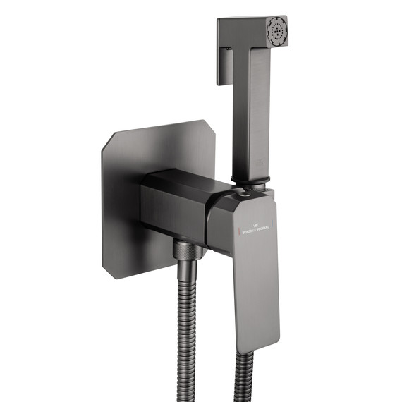 набор для гигиенического душа Wonzon & Woghand Diamond WW-88829011-BGM (со скрытой частью) тёмный графит фото 4