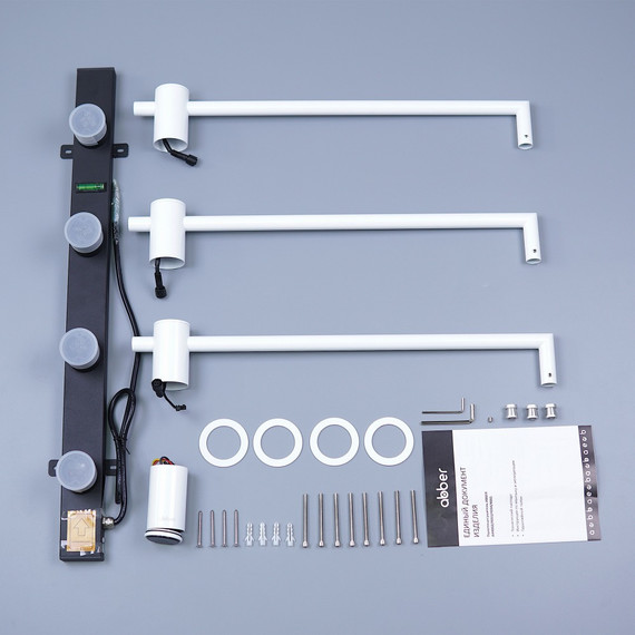 Полотенцесушитель электрический Abber Charme П3 495x520 мм AH4003MW, белый матовый фото 3