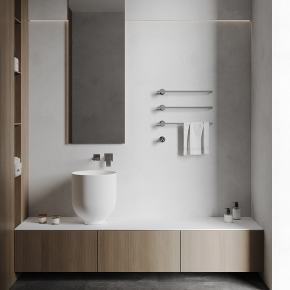 Полотенцесушитель электрический Abber Charme П3 495x520 мм AH4003 фото 2