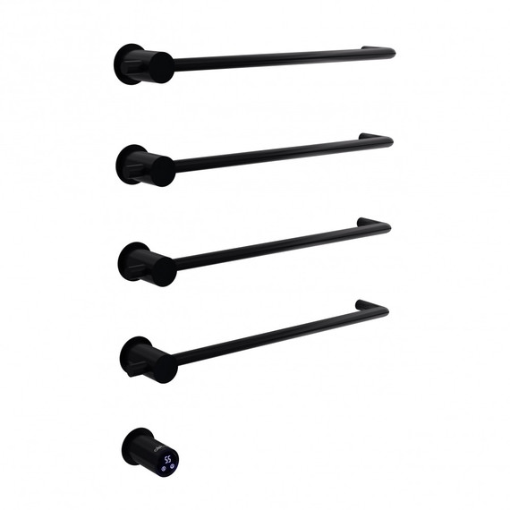 Полотенцесушитель электрический Abber Charme П4 645x520 мм AH4004MB, чёрный матовый фото 