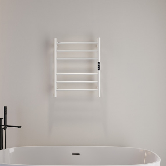 Полотенцесушитель электрический Abber Standard П6 630x500 мм AH4606MW, белый матовый фото 2