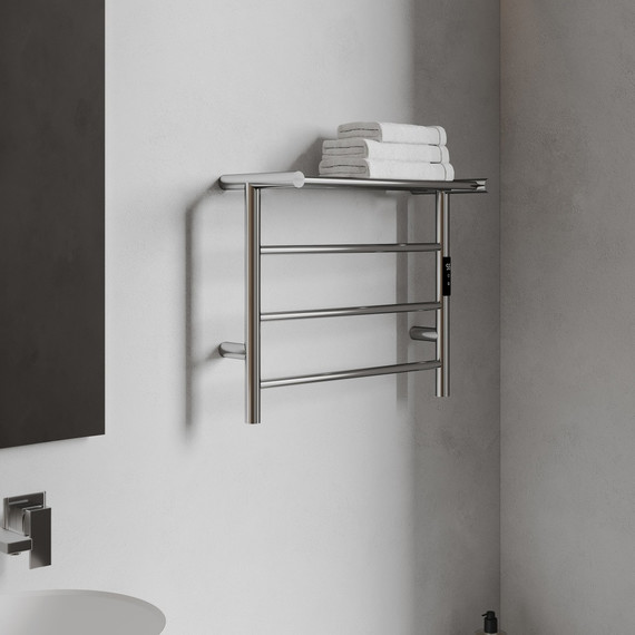 Полотенцесушитель электрический Abber Standard с полкой П6 500х600 мм AH4614 фото 3