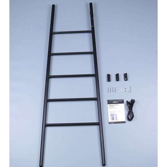 Полотенцесушитель электрический Abber Treppe П5 1520x530 мм AH4705MB, чёрный матовый фото 3