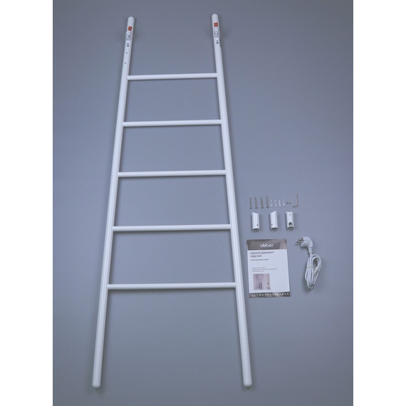 Полотенцесушитель электрический Abber Treppe П5 1520x530 мм AH4705MW, белый матовый фото 5