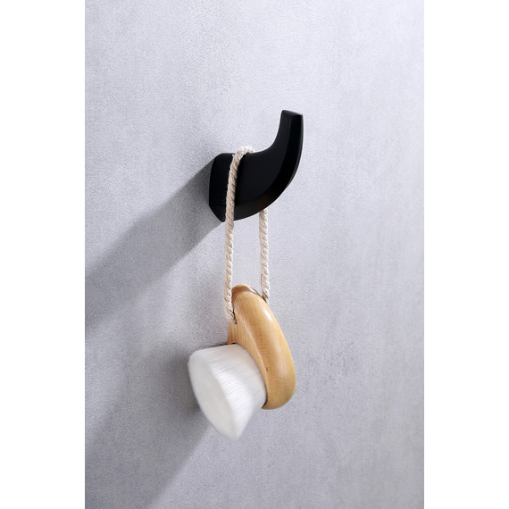 Крючок Abber Nord AA1550B, цвет чёрный матовый фото 3