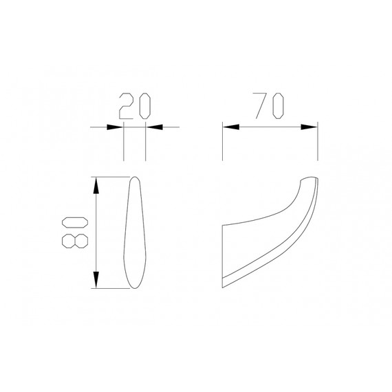 Крючок Abber Nord AA1550B, цвет чёрный матовый фото 4