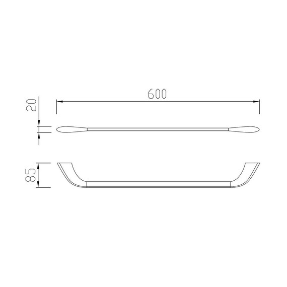 Держатель для полотенец Abber Nord AA1552SP, цвет сатин фото 3