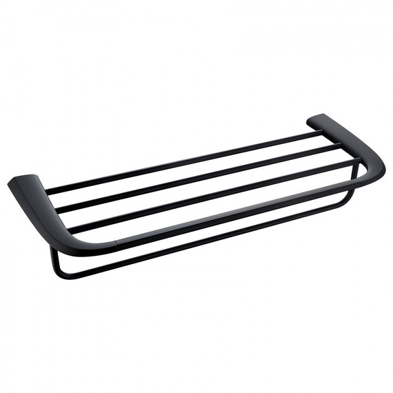 Полка для полотенец Abber Nord AA1554B, цвет чёрный матовый фото 