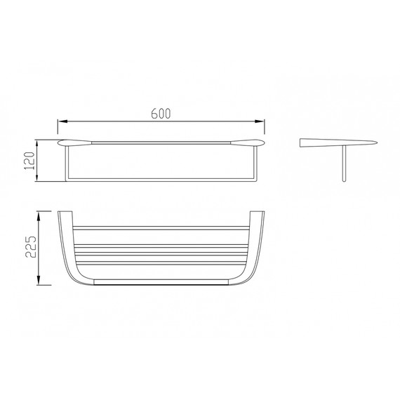 Полка для полотенец Abber Nord AA1554 фото 3