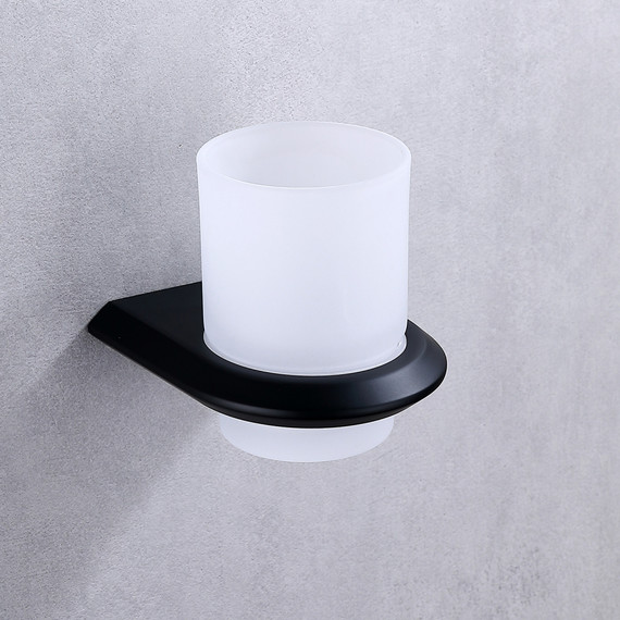 Стакан для зубных щеток Abber Nord AA1556B, цвет чёрный матовый фото 2