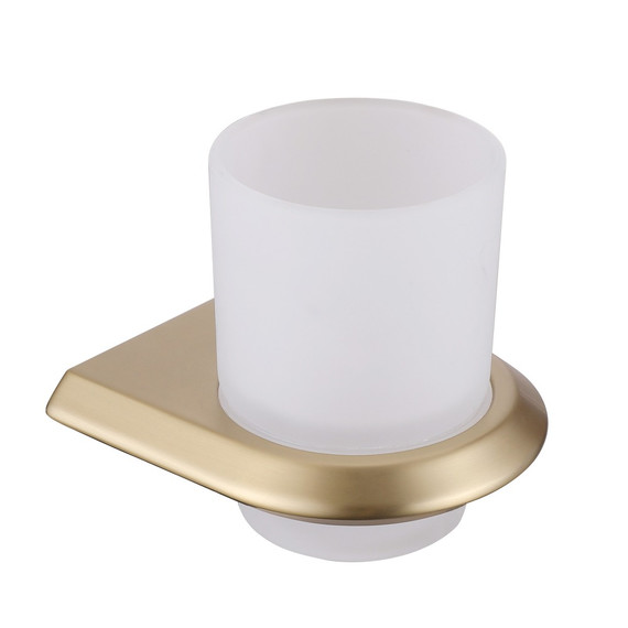 Стакан для зубных щеток Abber Nord AA1556G, цвет золото матовое фото 