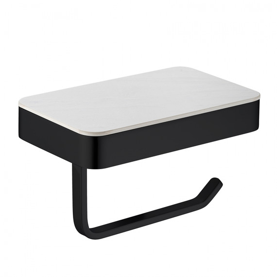 Держатель для туалетной бумаги ABBER Westen AA1730B, цвет чёрный матовый фото 