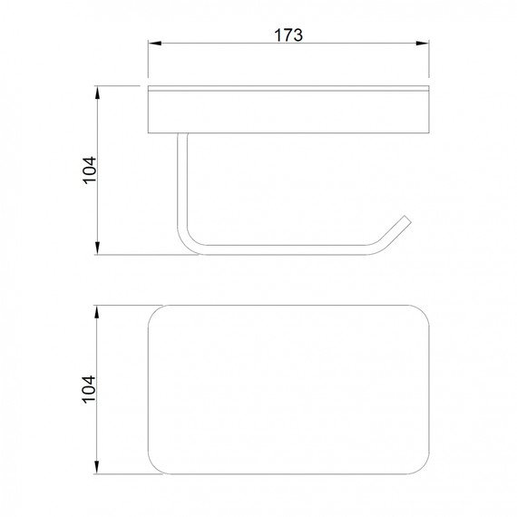 Держатель для туалетной бумаги ABBER Westen AA1730B, цвет чёрный матовый фото 3