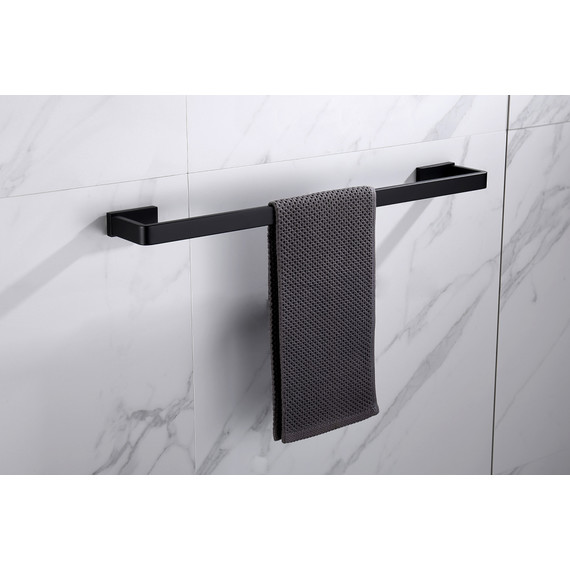 Держатель для полотенец Abber Westen AA1754B, цвет чёрный матовый фото 2