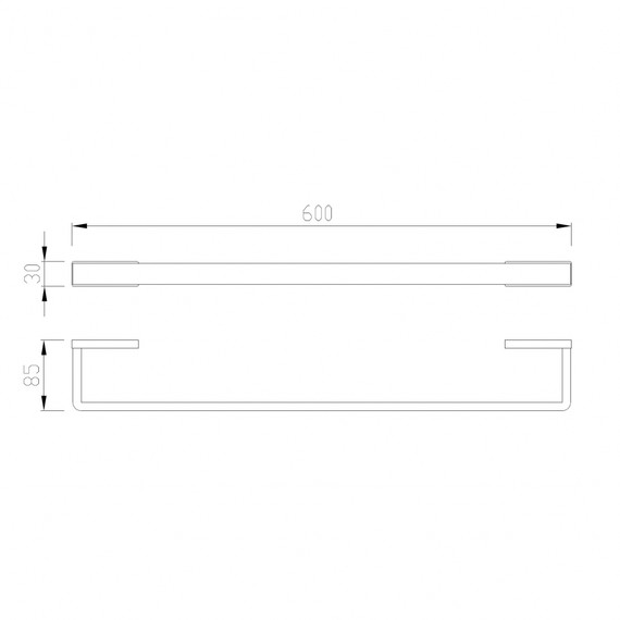 Держатель для полотенец Abber Westen AA1754G, цвет золото матовое фото 2