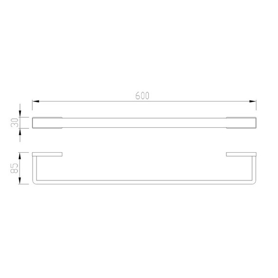 Держатель для полотенец Abber Westen AA1754SP, цвет сатин фото 3